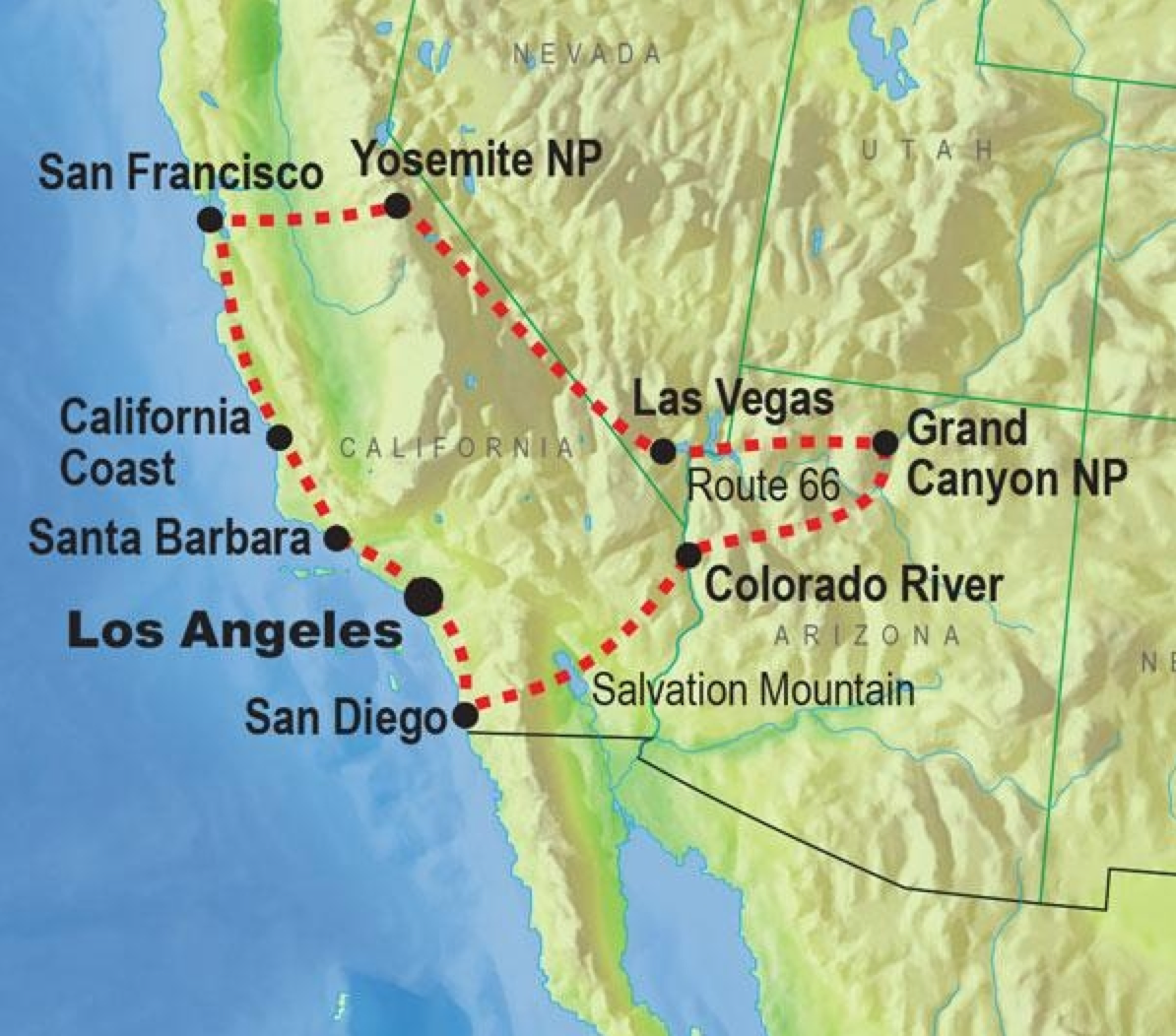 The best route for a california road trip | travel nation