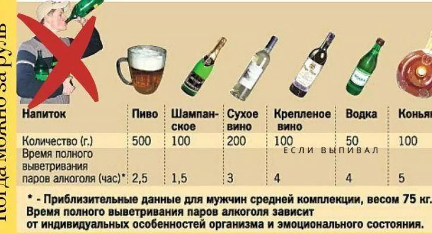Как долго выветривается алкоголь из организма