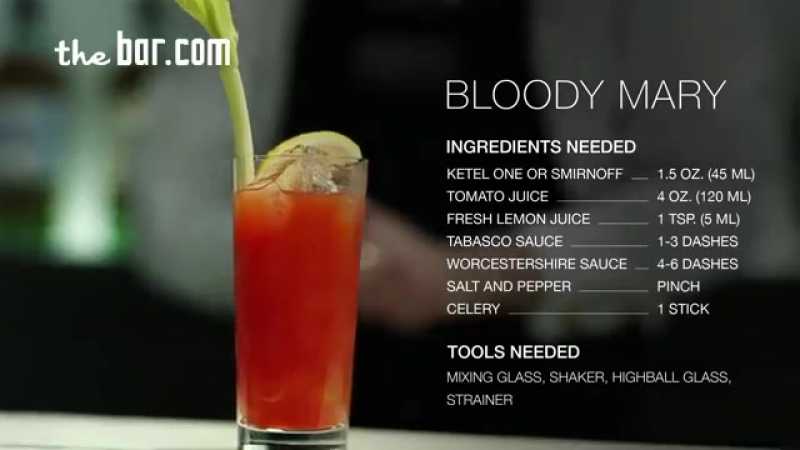 Как сделать кровавую мэри — 5 рецептов приготовления напитка — хмельные рецепты