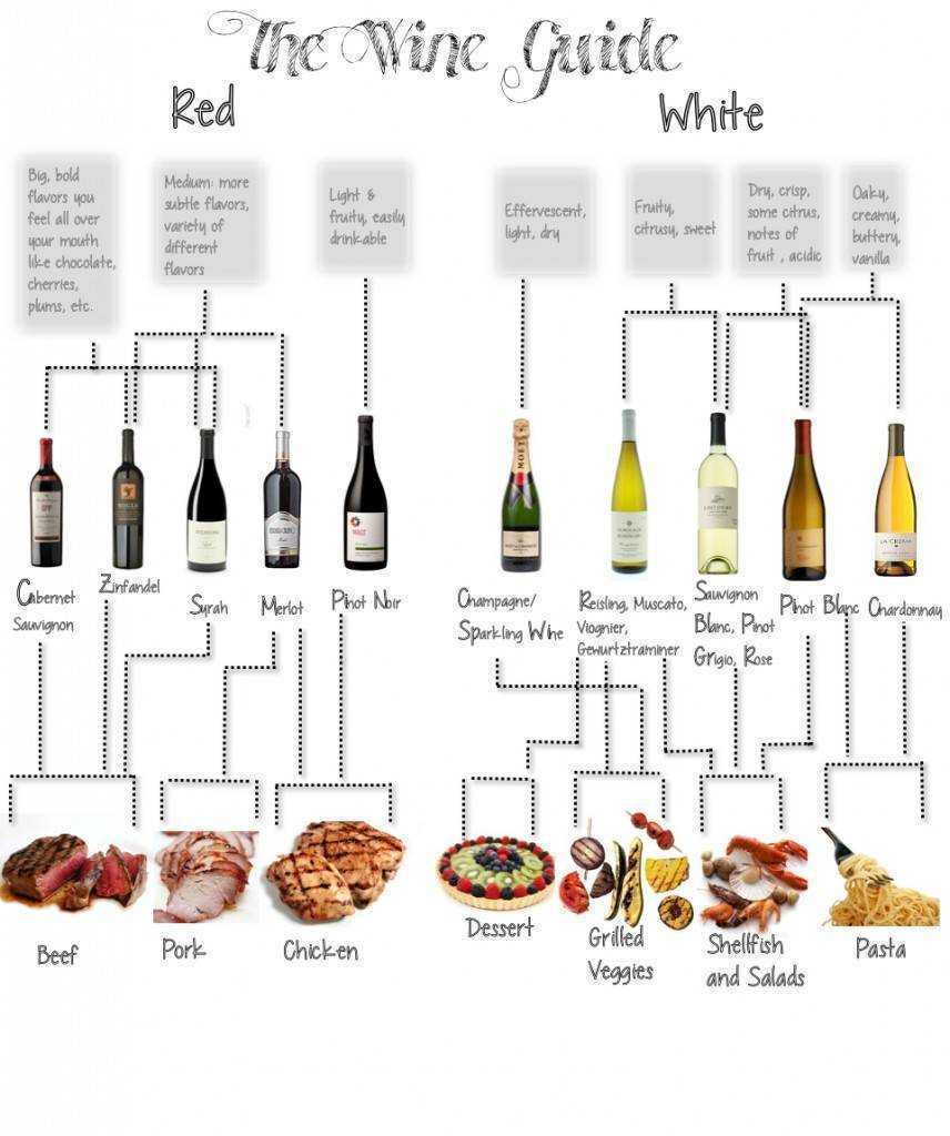 Белое вино — гастрономические сочетания с едой
