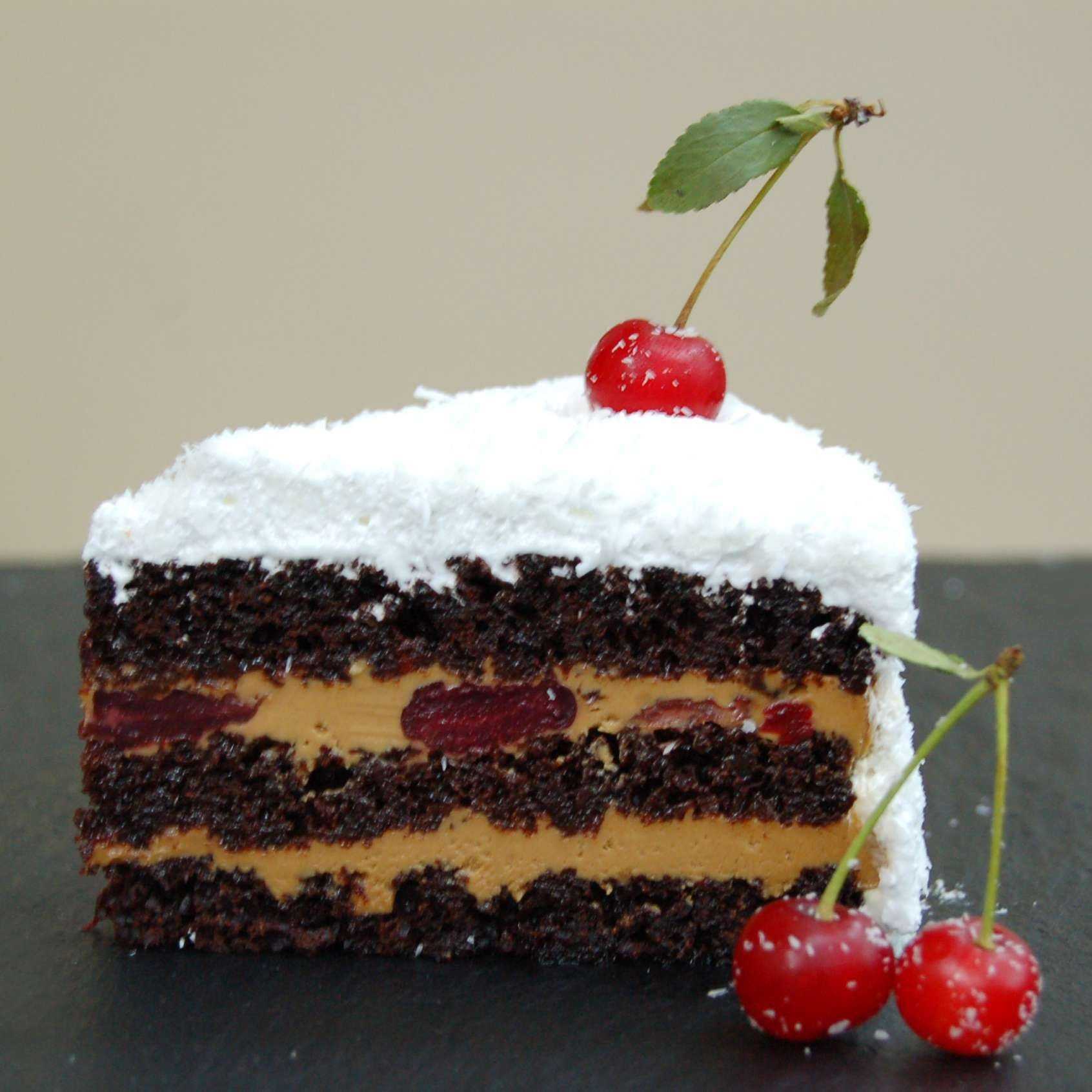 Торт «зимняя вишня» - пошаговый рецепт с фото |  выпечка