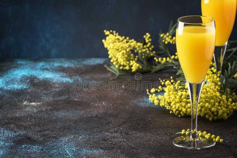 Классический рецепт коктейля мимоза