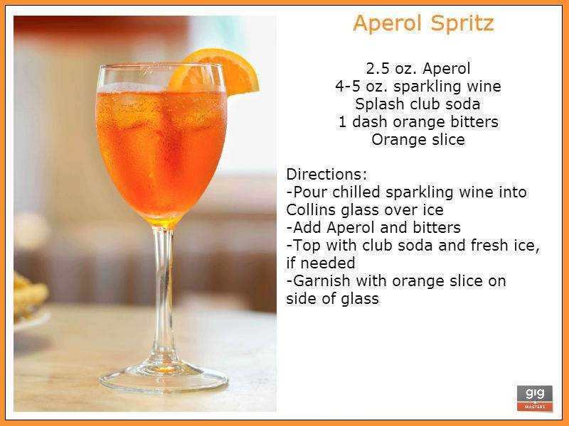 Апероль (aperol), виды ликера, коктейли на его основе, история
