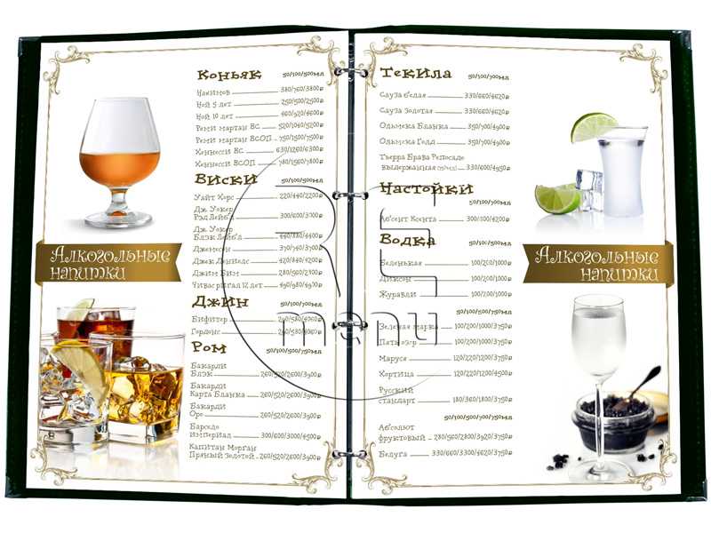 Организация работы бара в гостинице (рекомендации по разработке карты вин и меню бара)