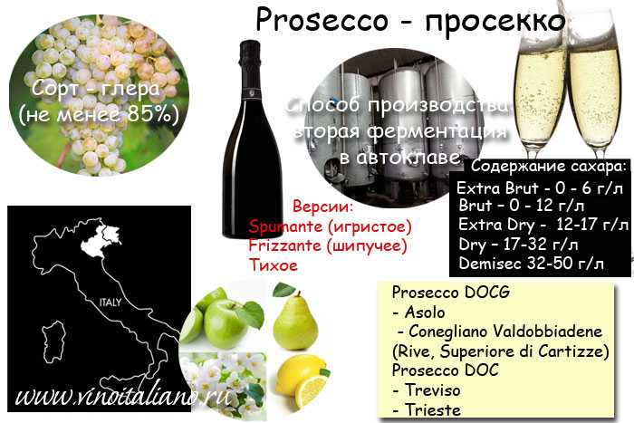 Вина prosecco (просекко) – происхождение и правила употребления напитка - самогон