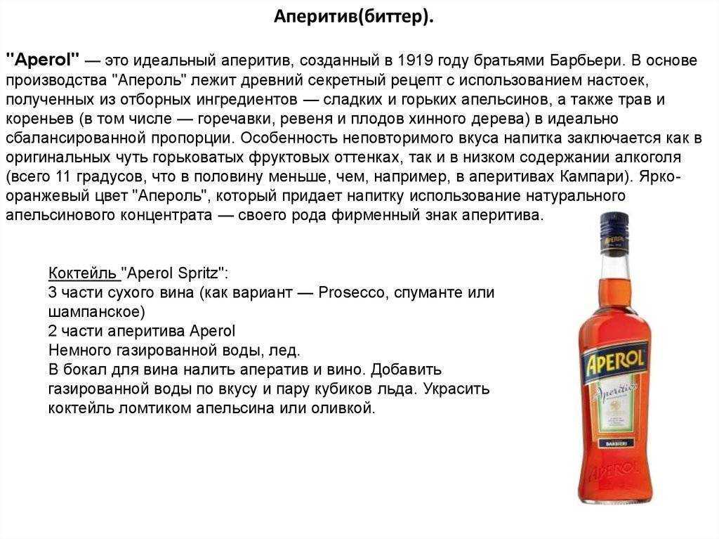 Коктейль апероль шприц (aperol spritz)