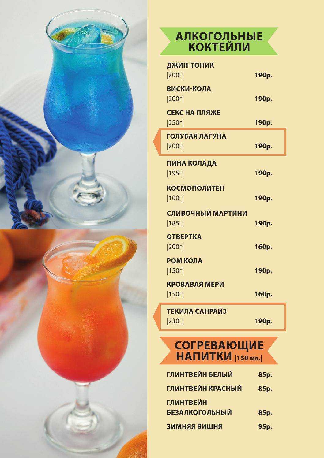 Голубая лагуна коктейль: состав и рецепты приготовления