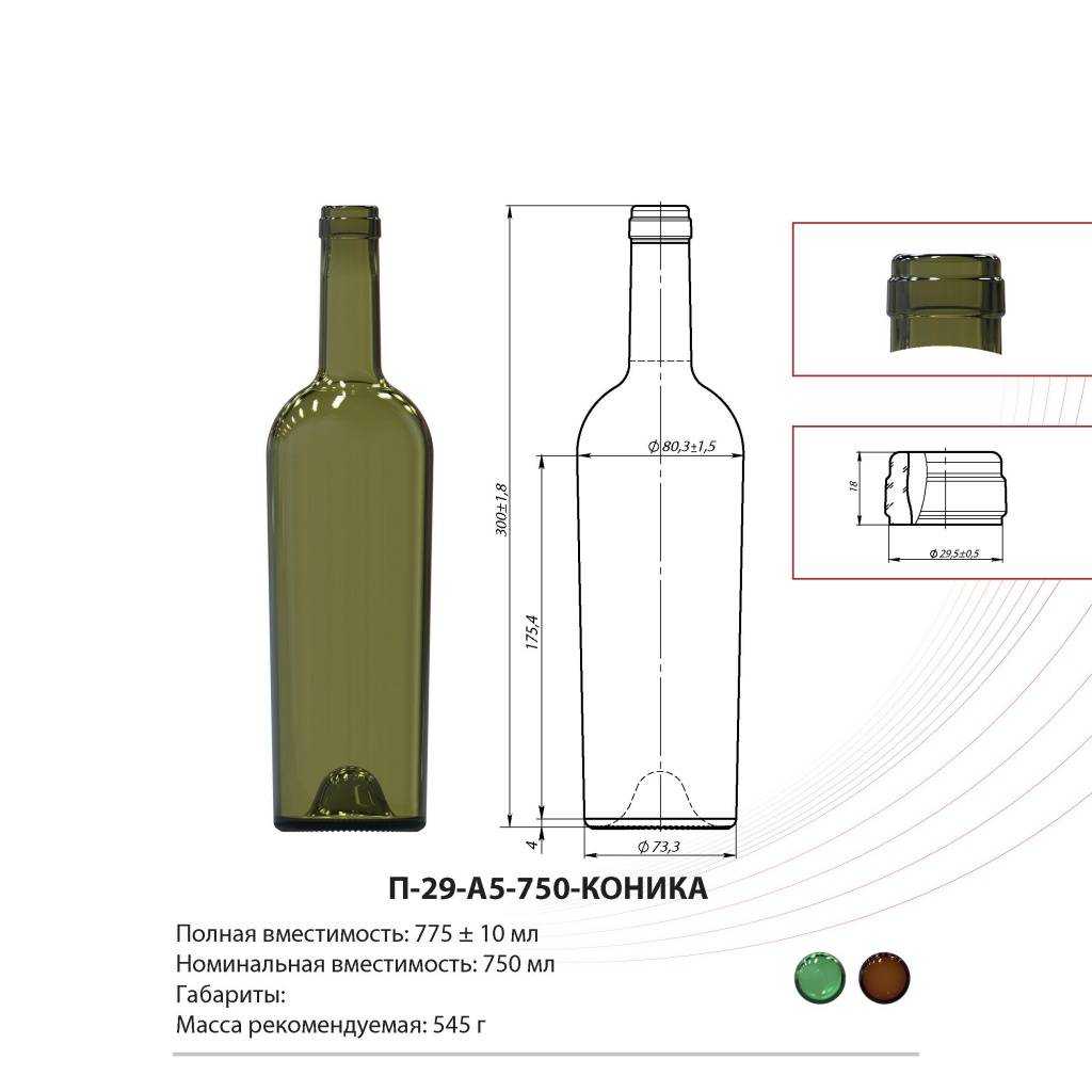 Размер стандартной бутылки вина 0.75. винные бутылки: типы посуды, размеры, части, объем