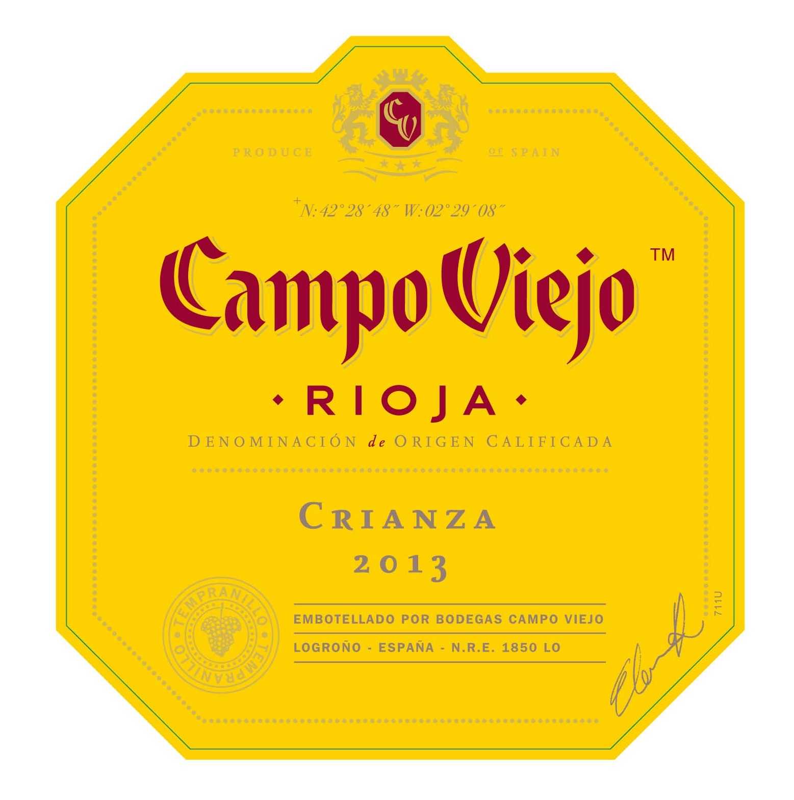 Отзыв на вино кампо вьехо темпранильо (campo viejo tempranillo) из региона риоха (rioja)