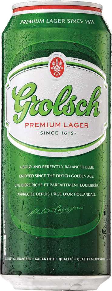 Пиво «grolsch» premium lager, 0.45 л — «гролш» премиум лагер, 450 мл