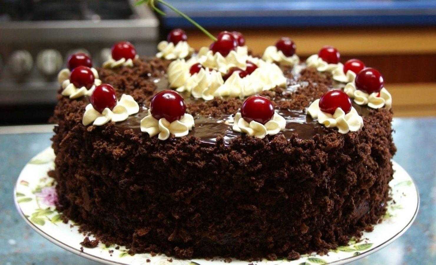 Пошаговый рецепт торта «зимняя вишня» с фото