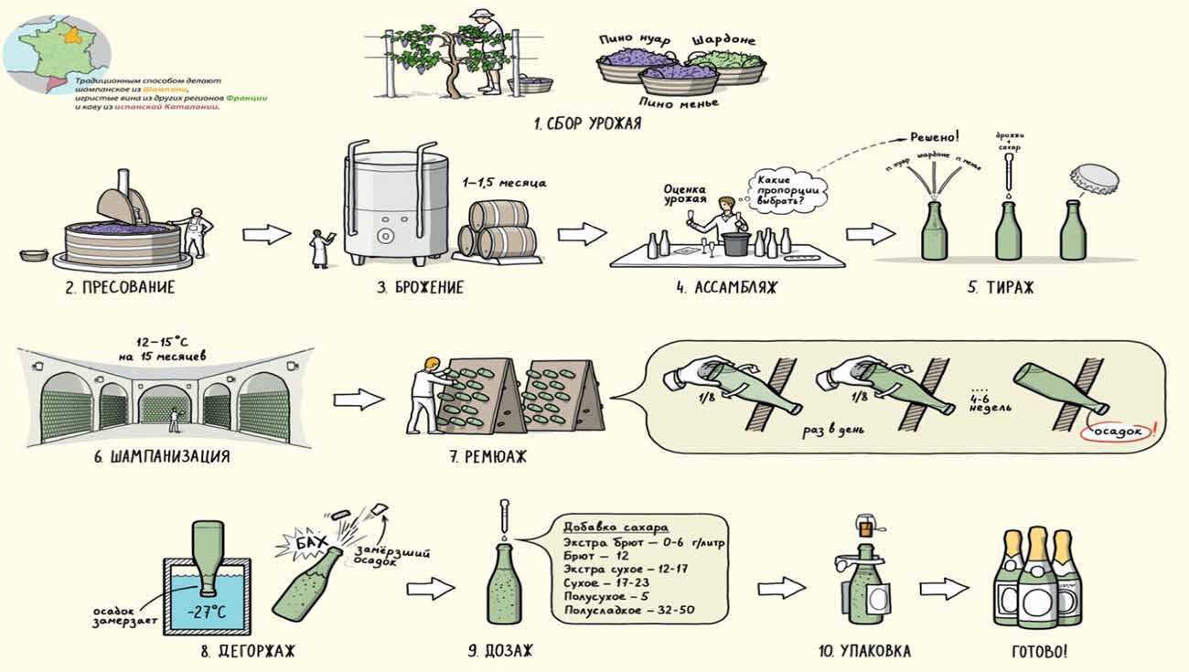 Как производят игристые вина?