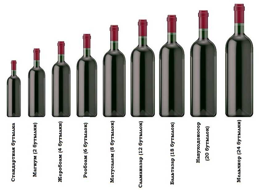 Размер стандартной бутылки вина 0.75. винная бутылка: основные типы