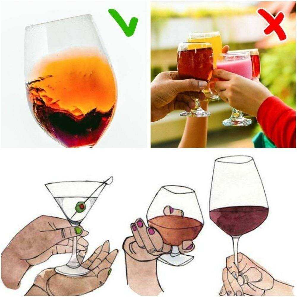 Как правильно держать бокал с вином: правила