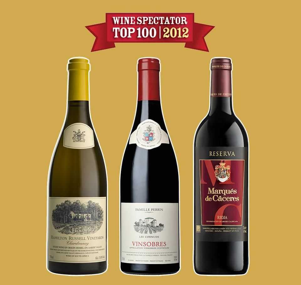 100 лучших вин победивших в конкурсе журнала wine spectator в 2009 году