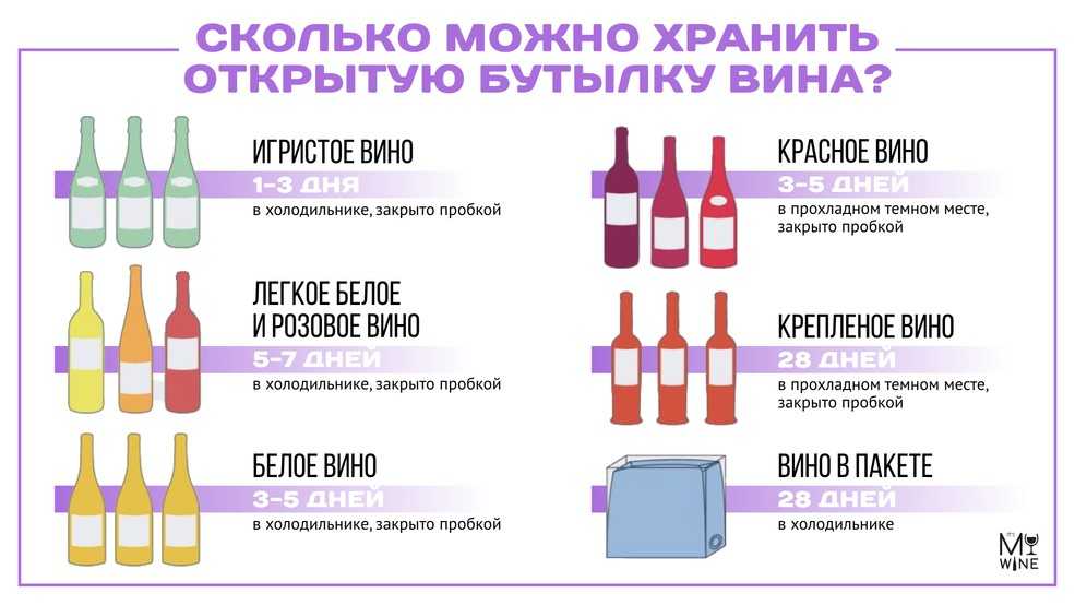 Срок годности шампанского и различных игристых вин