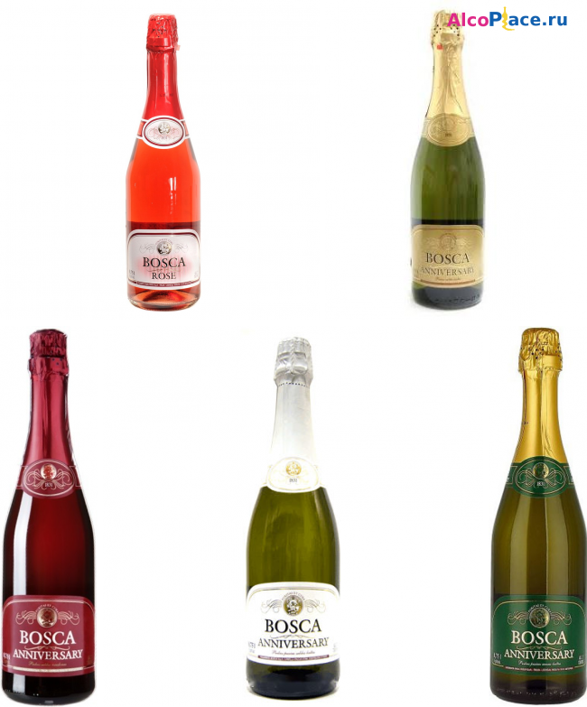 Bosco шампанское виды