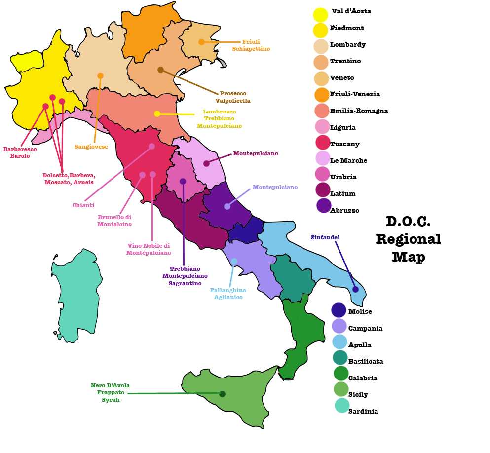 Вина севера италии. главное о регионе: от географии до виноделия